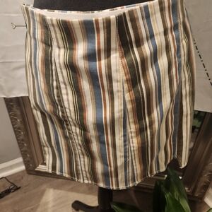 Jolt Multicolor Striped Pencil Skirt